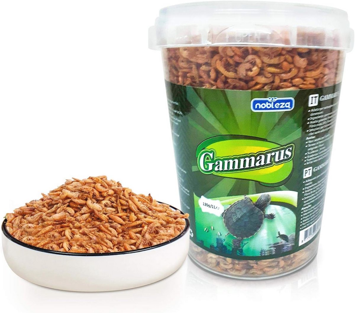 Voedzaam Schildpaddenvoer met Natuurlijke Garnalen - 120 g / 1000 ml