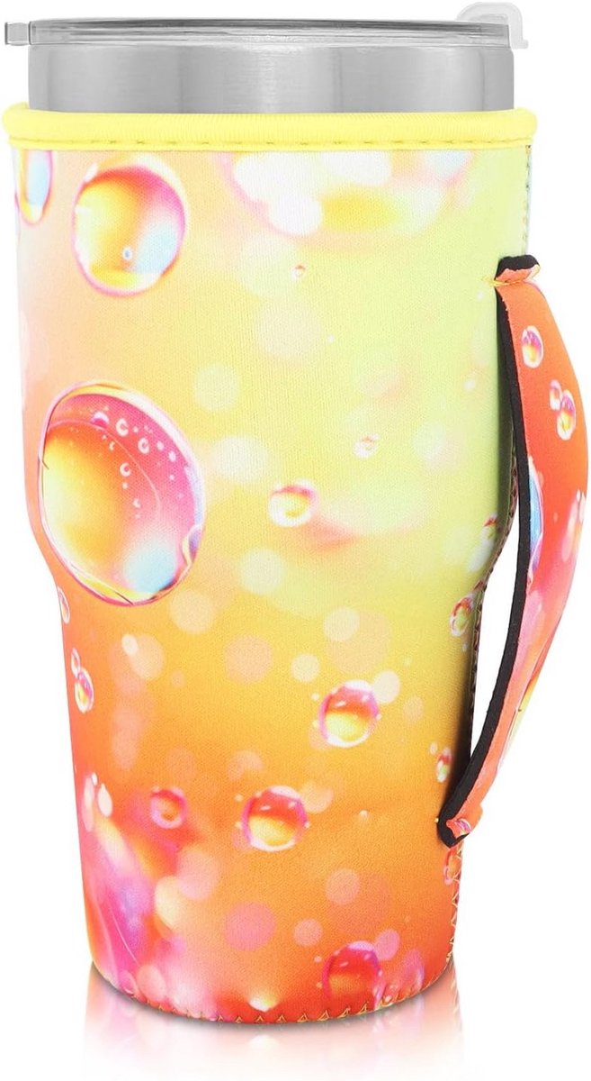 Herbruikbare Iced Coffee Cup Sleeve - Neopreen Geïsoleerde Bekerhouder voor Tumbler Cups