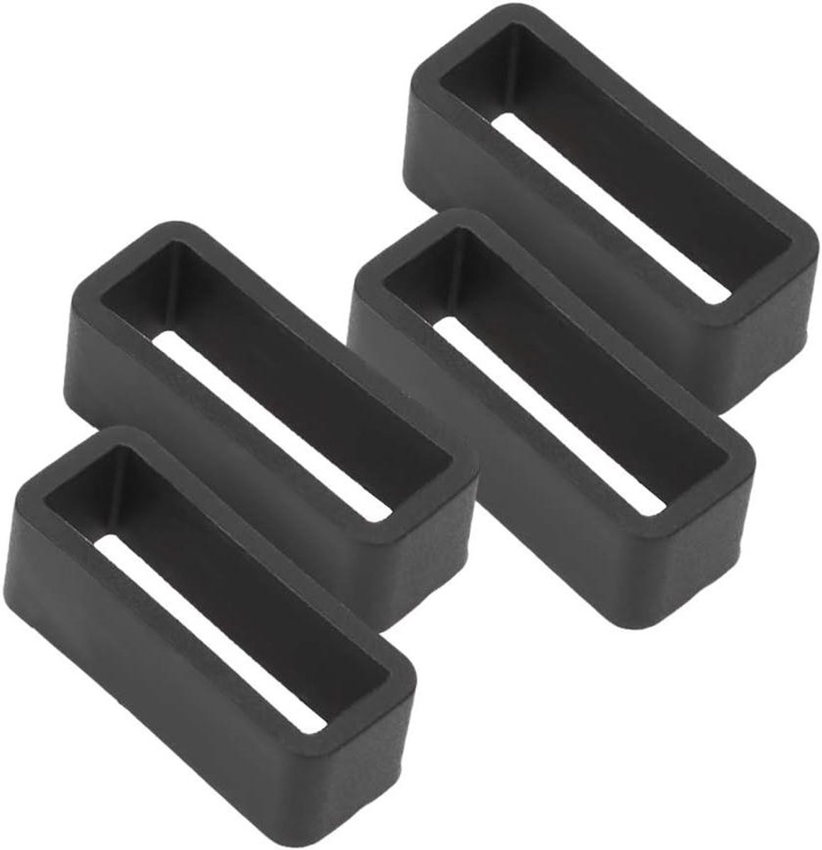 Riem Veiligheidsgesp Polshorloge, Gummiring Armband voor Horlogeband (20mm), 4 Stuks Siliconen Vervangende Bandjes