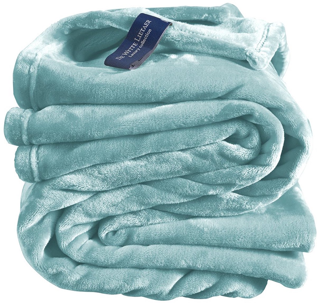 De Witte Lietaer Fleece deken Mineral - 150 x 200 cm - Blauw