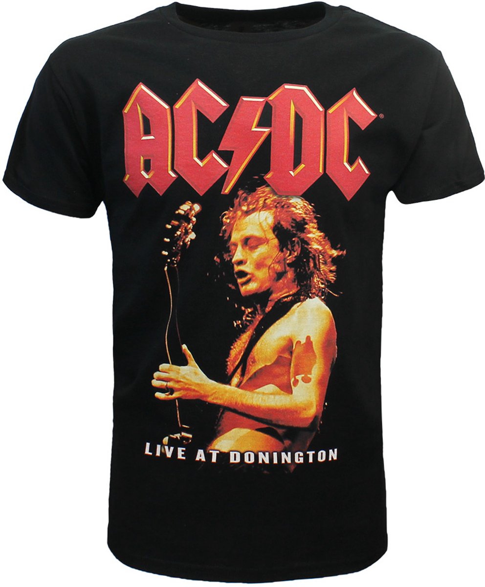 AC/DC Angus young Live At Donington T-Shirt - Officiële Merchandise - XL