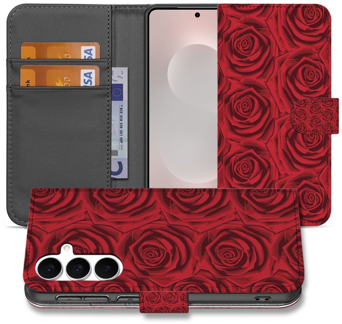 Samsung Galaxy S25 FE Hoesje Red Roses