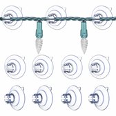 30 stuks - Lichtsnoer Zuignappen - Zuignaphaak - Lichtsnoer ophanghaakjes - Zuignappen voor lichtsnoeren - Zuignaphouder voor lichtsnoeren - Haken - voor feestverlichting, verlichting en kerstversiering - voor ramen en glas - transparant - 3 cm