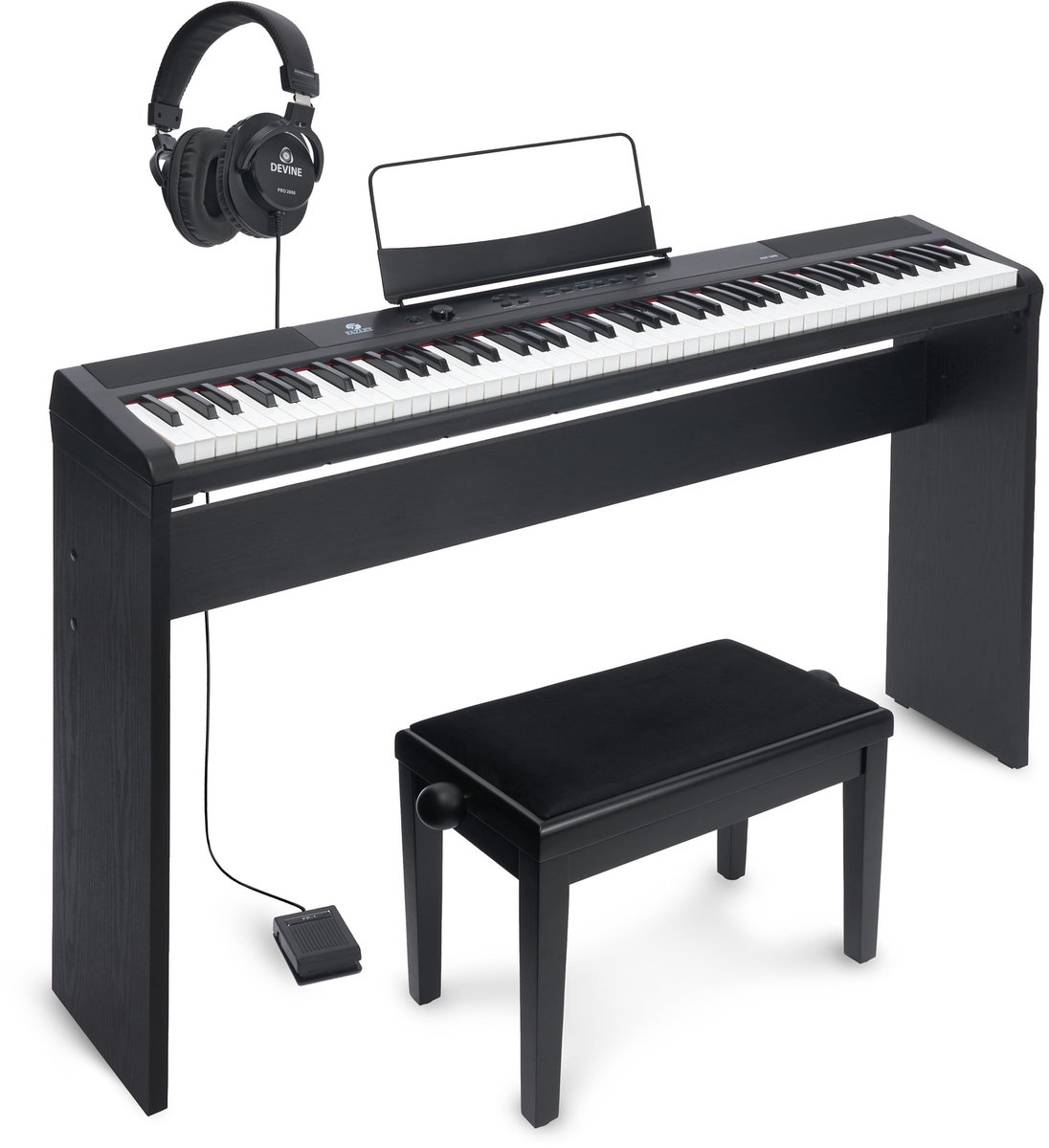 Fazley FSP-200-BK digitale piano starterset