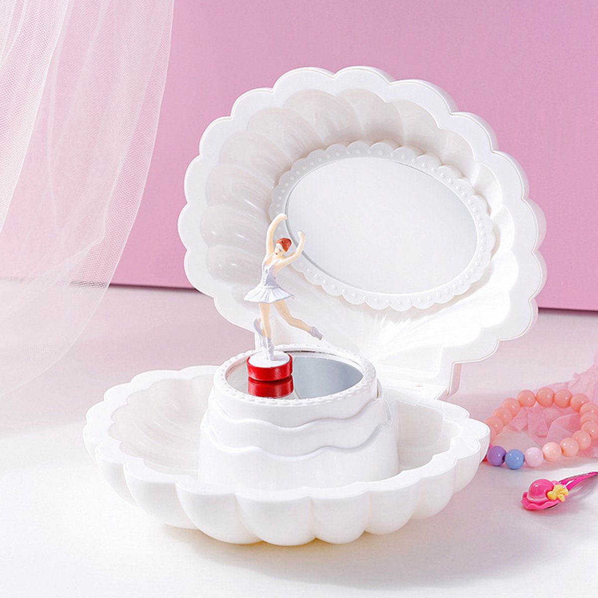 Seashell Muziekdoos Serie Opbergmuziekdoos - Roze