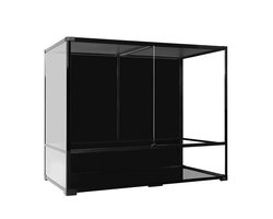 Terra Della Glazen knockdown terrarium 112 x 60 x 90CM met metalen bovenrooster