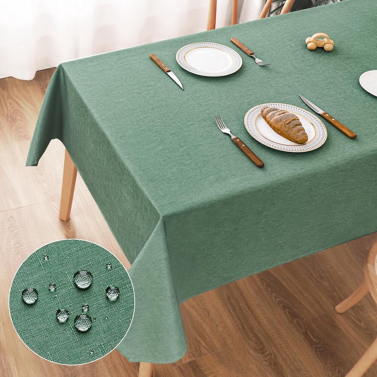 Stunq® Stijlvolle Waterafstotende Tafellaken van Polyester met Linnen Uiterlijk voor Binnen en Buiten
