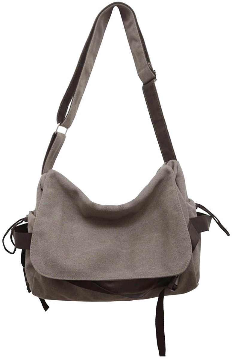 Schoudertassen voor heren Canvas Satchel Cross Body Messenger School Werk Satchel Aktetas, Messenger Bags, Laptop Messenger Bag Heren Satchel Schoudertas voor Werk, Satchel Bag Heren, Bruin