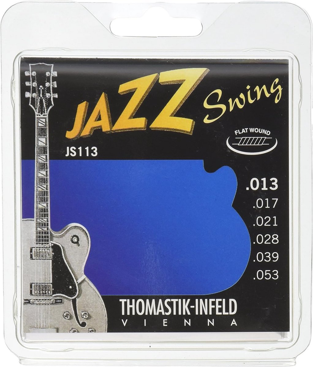 Elektrische gitaar snaren Jazz Swing Series nikkel flat wound set Medium 013-.053
