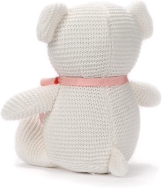 Biologisch Katoen Knuffel - Zacht Baby Speelgoed 18cm (Beer Wit) van Hip Angleletjes — afbeelding 4