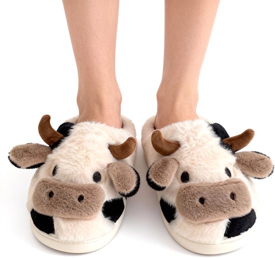 JOMIX Sloffen Dames Pantoffels Pluche Dames Comfortabele Pantoffels Elegante Winter Warme Memory Foam Slippers voor Indoor, X007, Donker Grijs, 40 EU