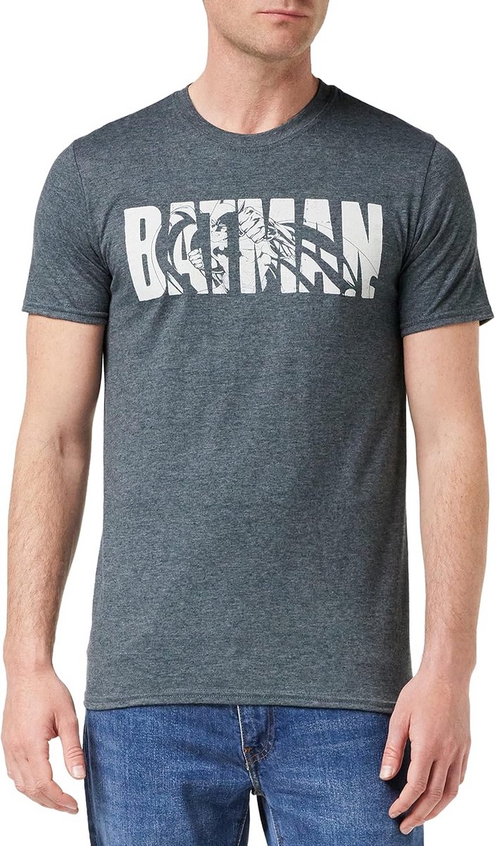 Batman T-shirt met tekst: comfortabel katoenen herenmodel voor dagelijks draagplezier