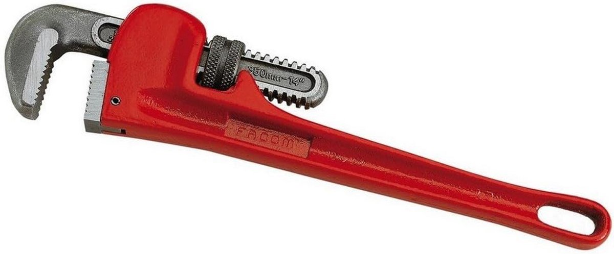 Amerikaanse Slangsleutel 140 mm - Gietijzer met Geharde Bekken