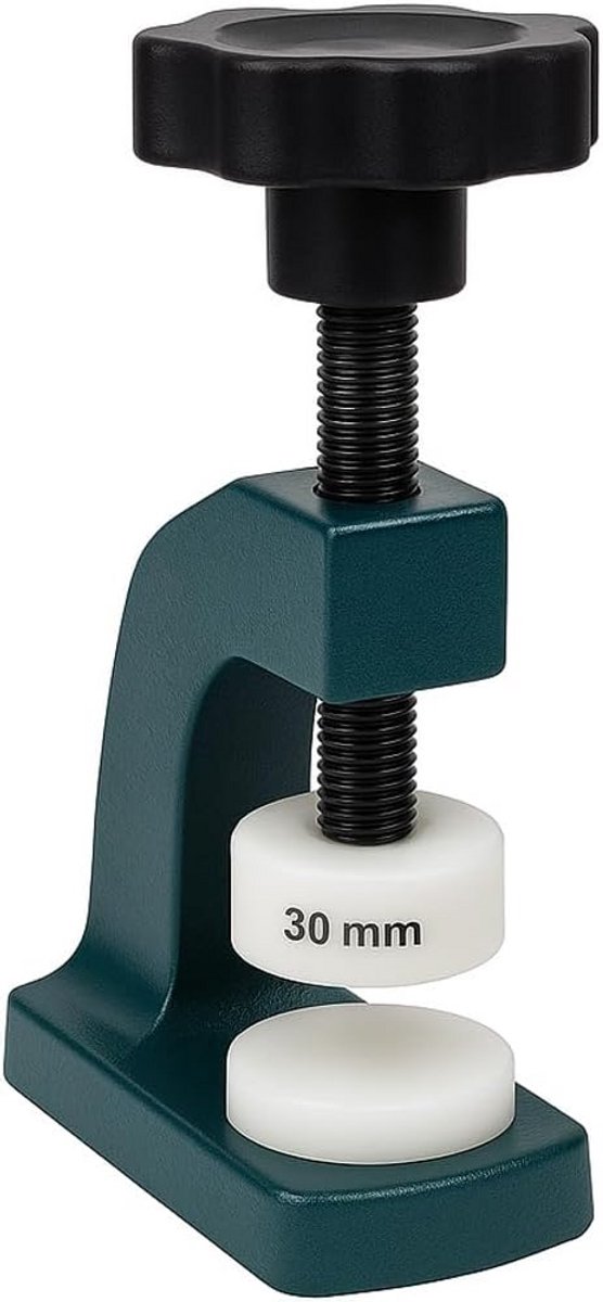 Persstok voor horlogeglazen en -bodems 14-37 mm - 12 drukstukken - Functionele horlogemakersgereedschap