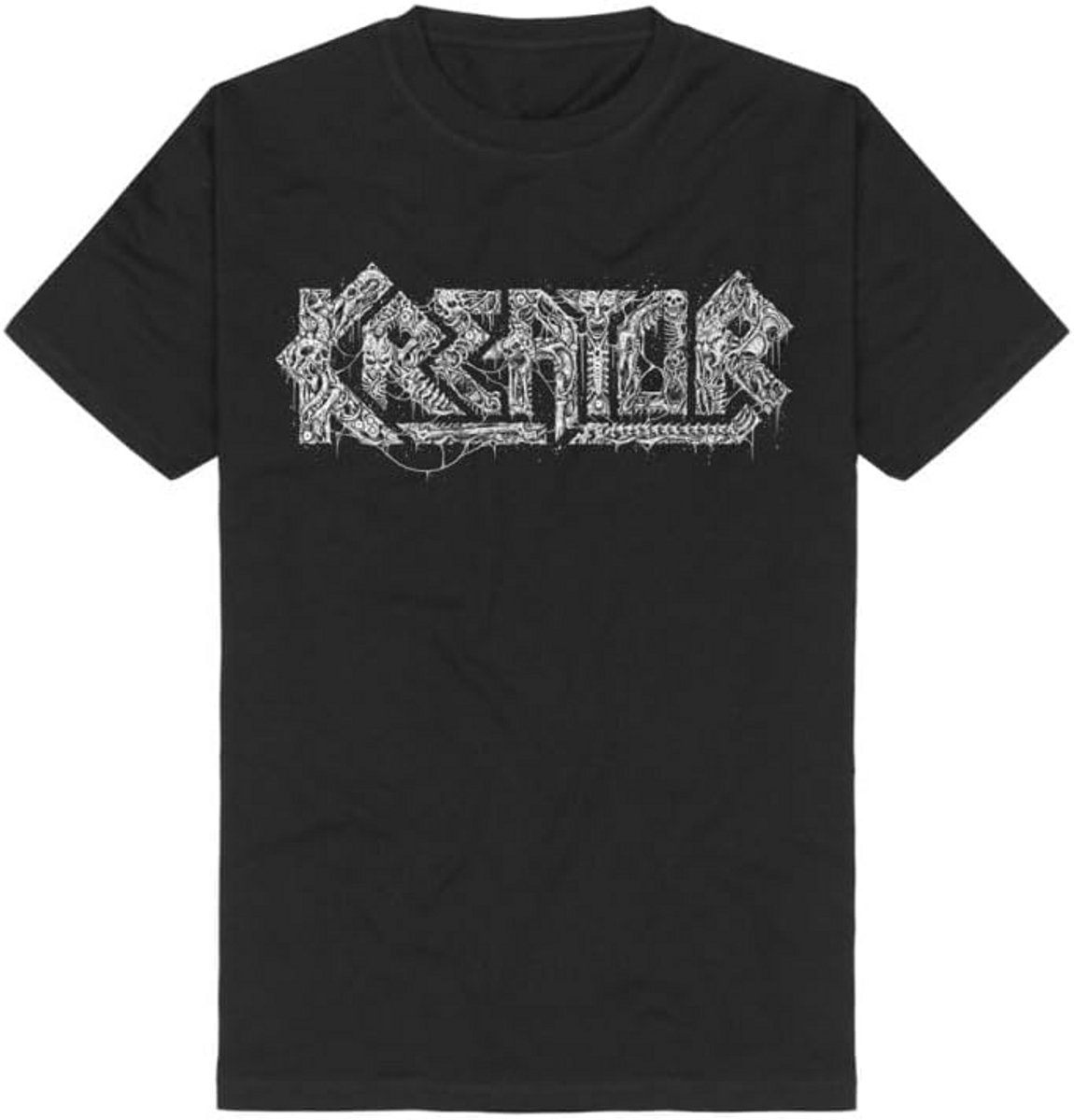 Zwart T-shirt met Pentagram Print voor Heren en Dames