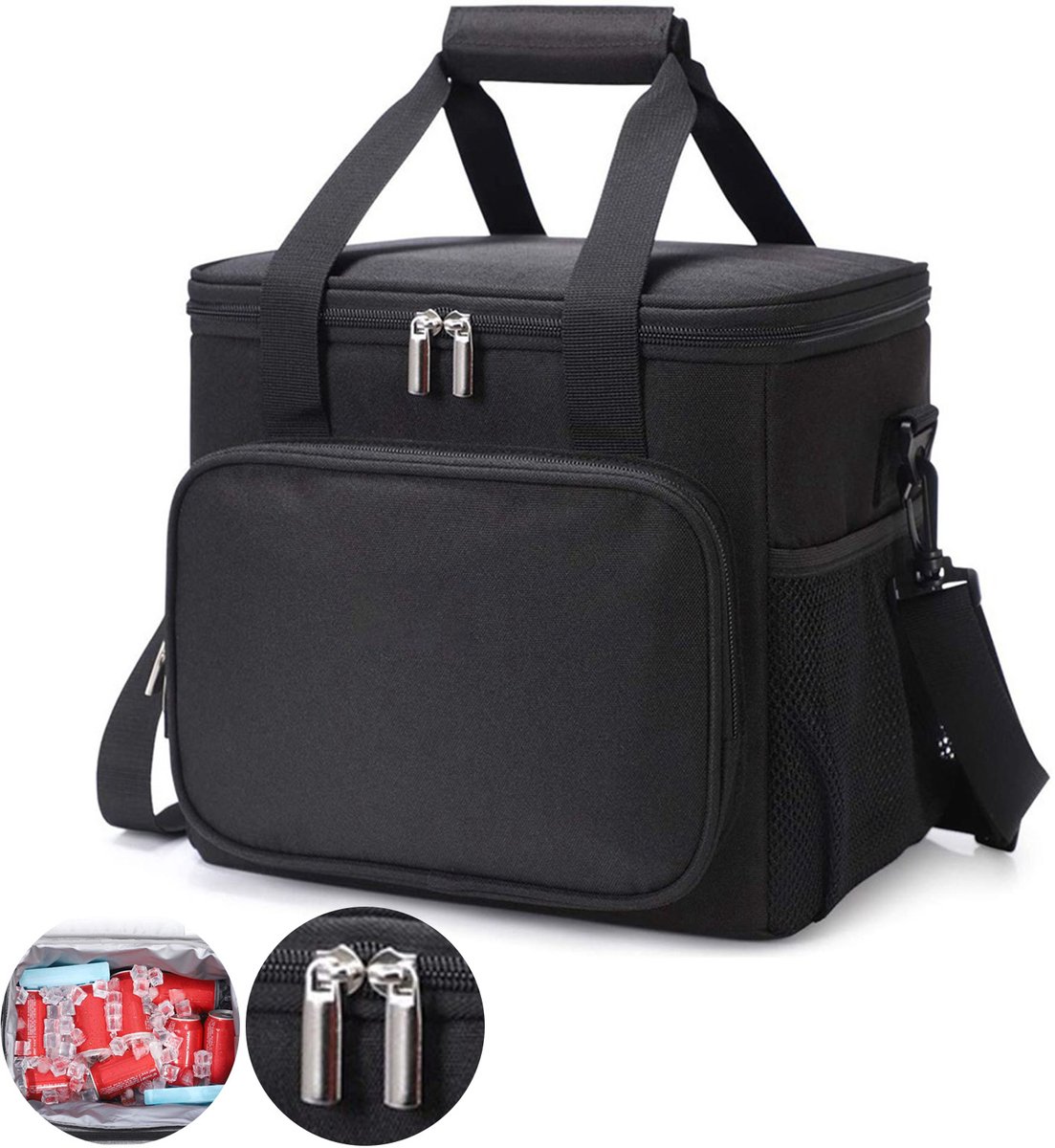 REDOM Geïsoleerde Lunch Tas 15L – Waterdicht en Lekvrij, Grote Capaciteit Met SchouderbandREDOM Rugzak Backpack 15L Geïsoleerde Lunch Tas - Waterdicht - Lekvrij - Ruime Opbergruimte - Comfortabel Draagbaar - School - Werk - Reis - Sport - Grijs — cadeau in Cadeau-ideeën - foto 6