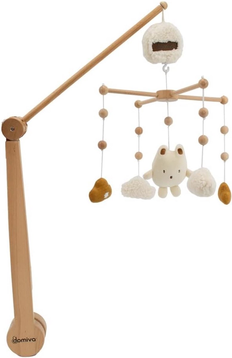 Houten Muziekmobiel met Bell Figuren voor Babykamer