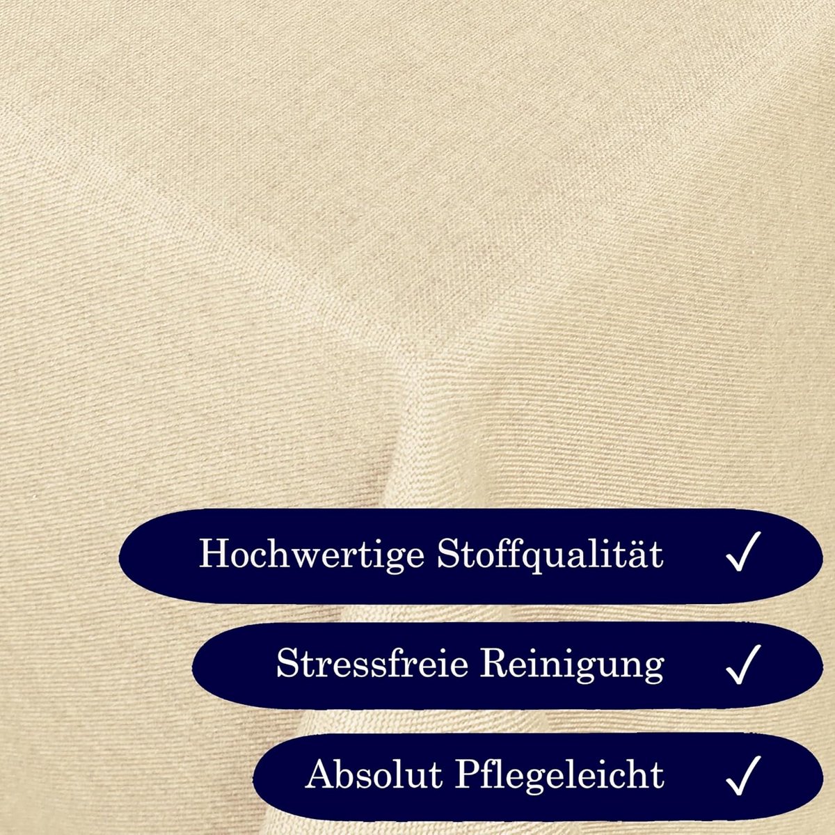 Tafellaken Damast Jacquard Linnenlook met Vlekbescherming Rechthoekig
