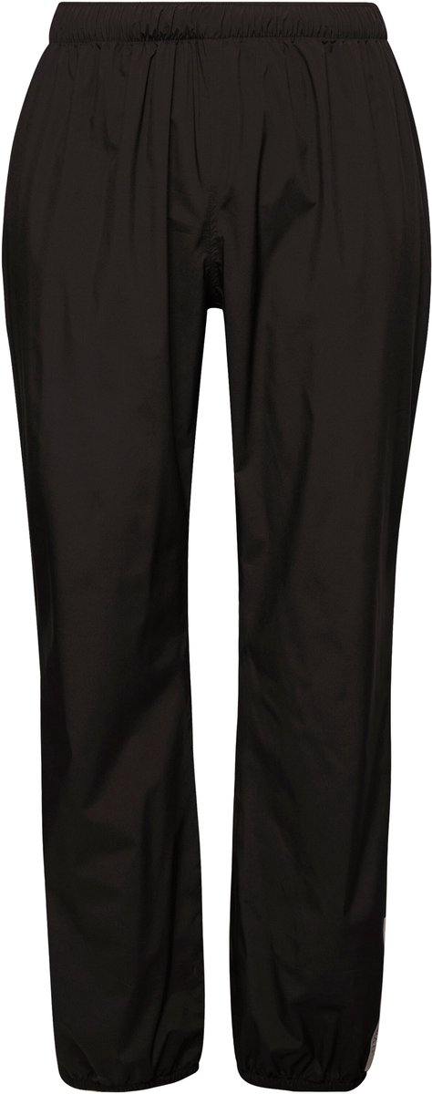 Ulla Popken - Dames - Regenbroek waterdicht reflecterende biezen - Zwart - Maat 50+