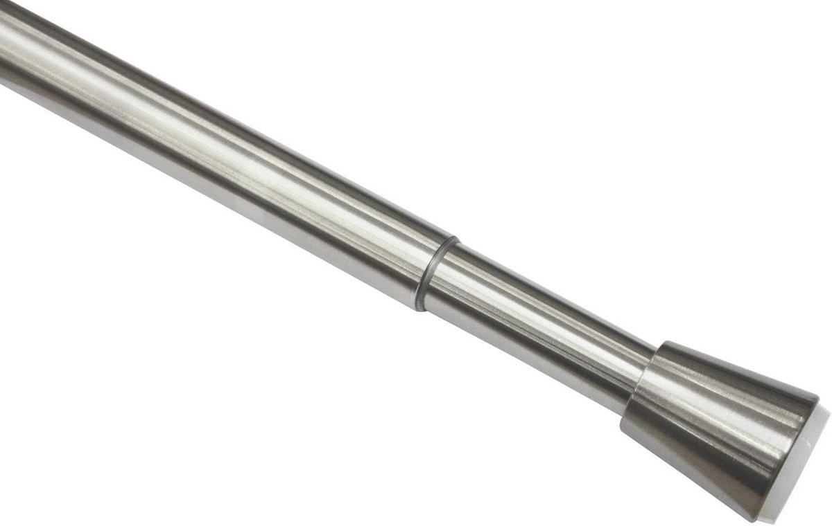 Verstelbare Spanner voor Gordijnen - Geen Boren of Schroeven, RVS, Ø23/26 mm, 90-140 cm