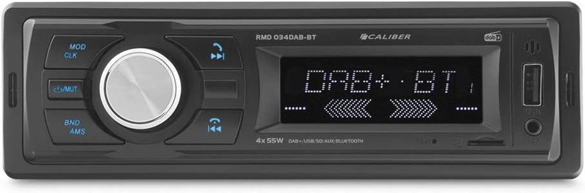 Autoradio met Bluetooth, DAB+, FM, USB, SD en Handsfree Bellen - 1 Din