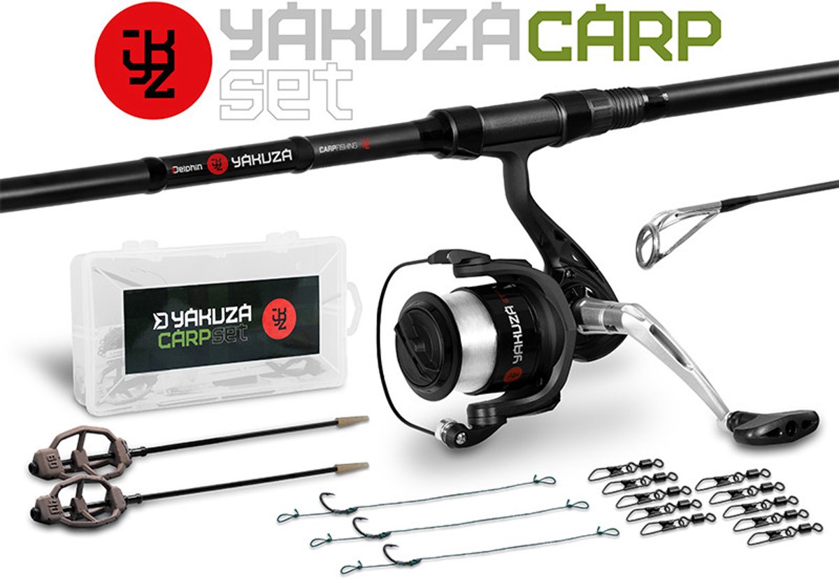 Delphin - YAKUZA - Karper Visset – Compleet & Direct Klaar voor Gebruik - 3.60m