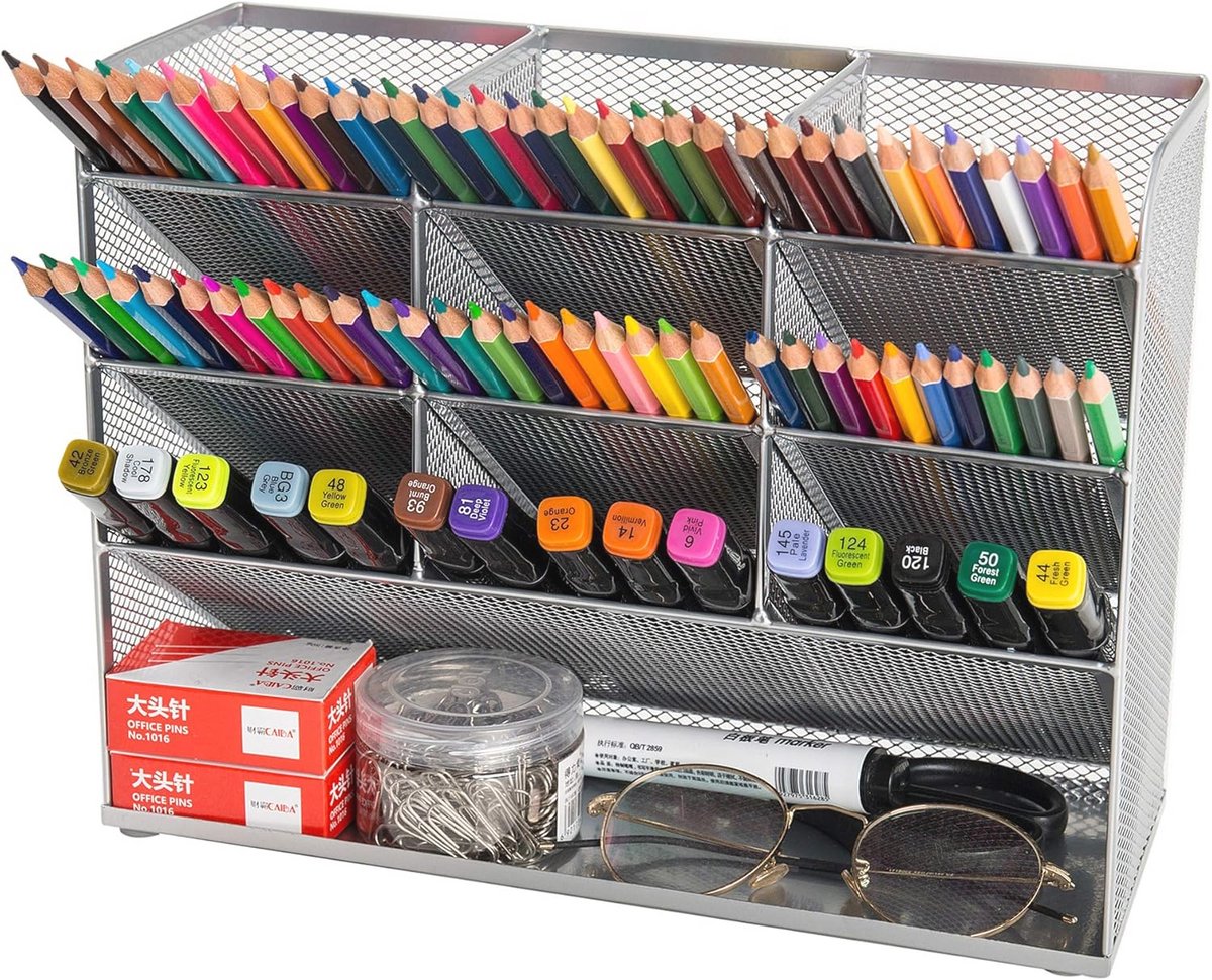 Multifunctionele bureau-organizer voor pennen en kantooraccessoires