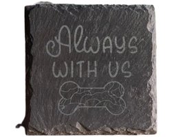 Gedenkplaat leisteen vierkant