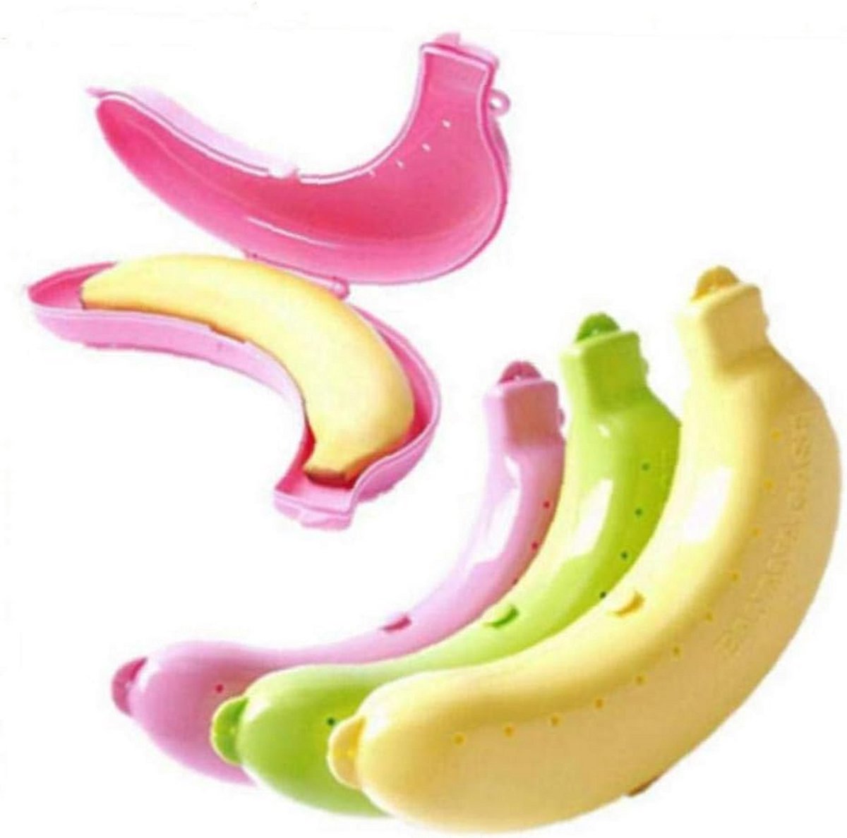 Draagbare Banaan Opslagdoos voor Onderweg