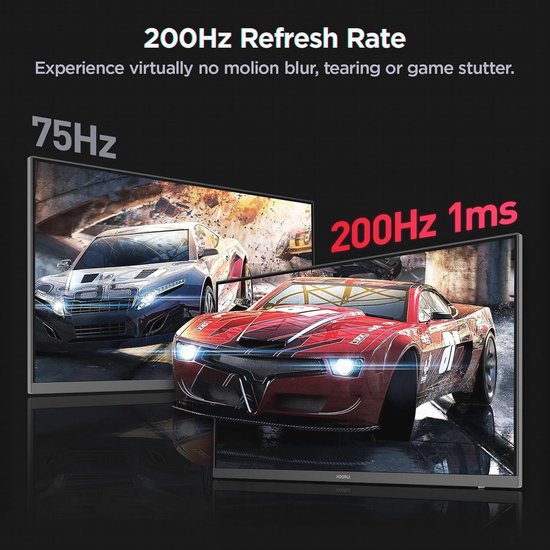 27 Inch Gaming Monitor QHD 1440P met 200Hz en 1ms Reactietijd van Merkloos — afbeelding 2