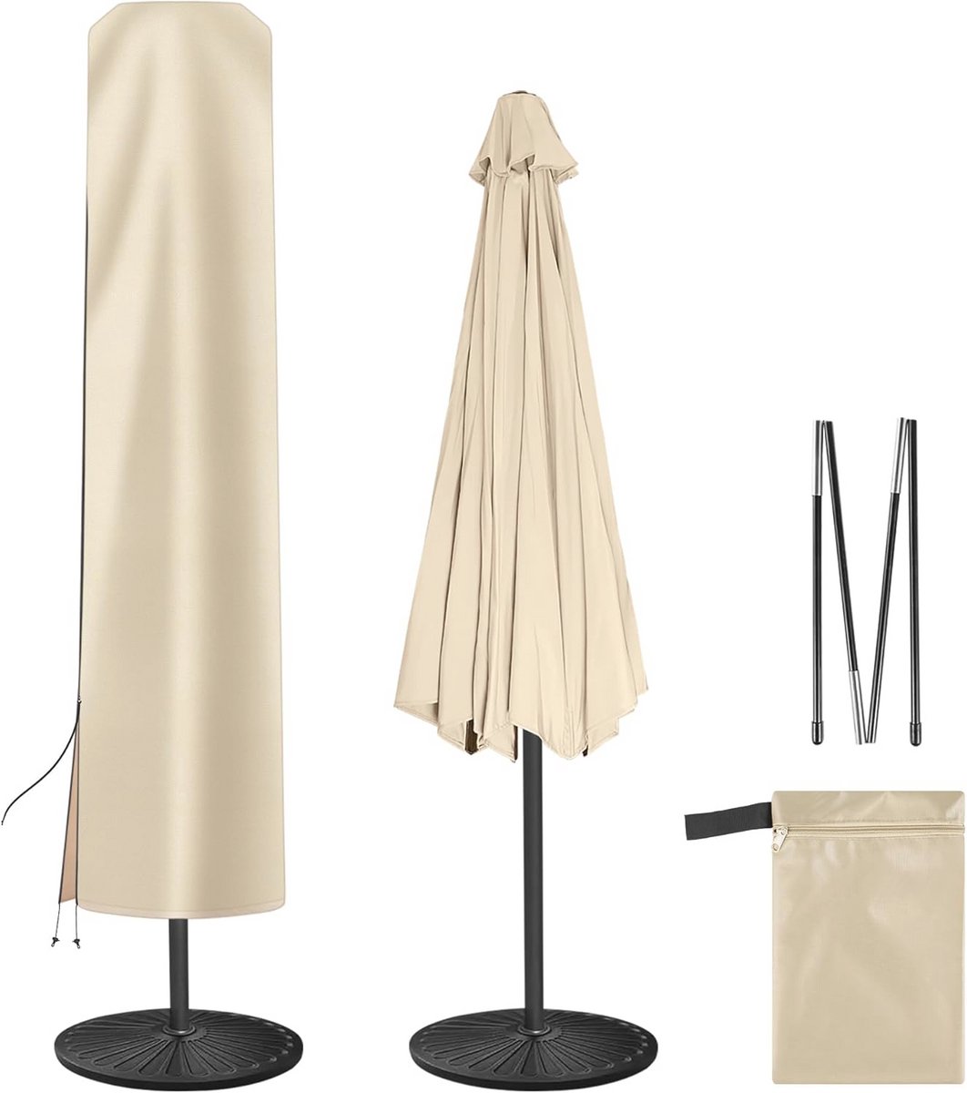 Waterdichte parasolhoes voor terras - Bescherming voor 2,1 m - 3,7 m vierkante en offset parasols