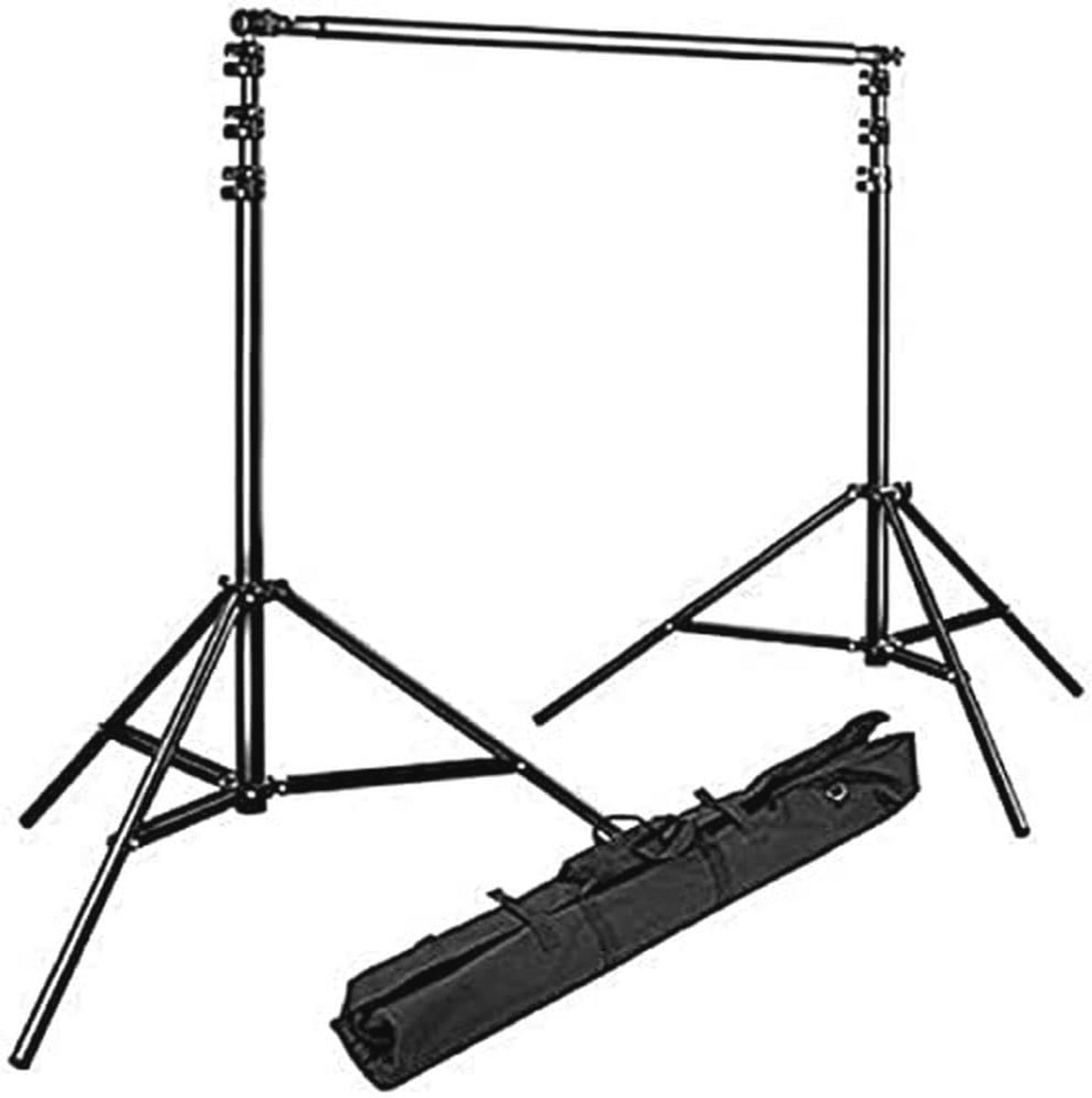 Achtergrondsysteem 260x300cm met Aluminium Statieven en Telescopische Dwarsstang