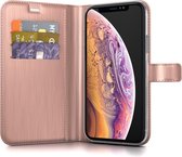 BeHello iPhone X  XS Hoesje - Gel Wallet Case Met Ruimte Voor 3 Pasjes Roze