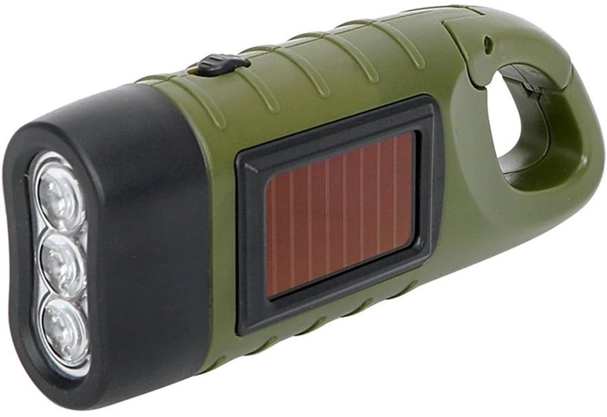 Natuurlijker leven - Opwindbare Zaklamp - Led Knijpkat met Dynamo - Handmatig zonder Batterij Oplaadbaar - Noodpakket