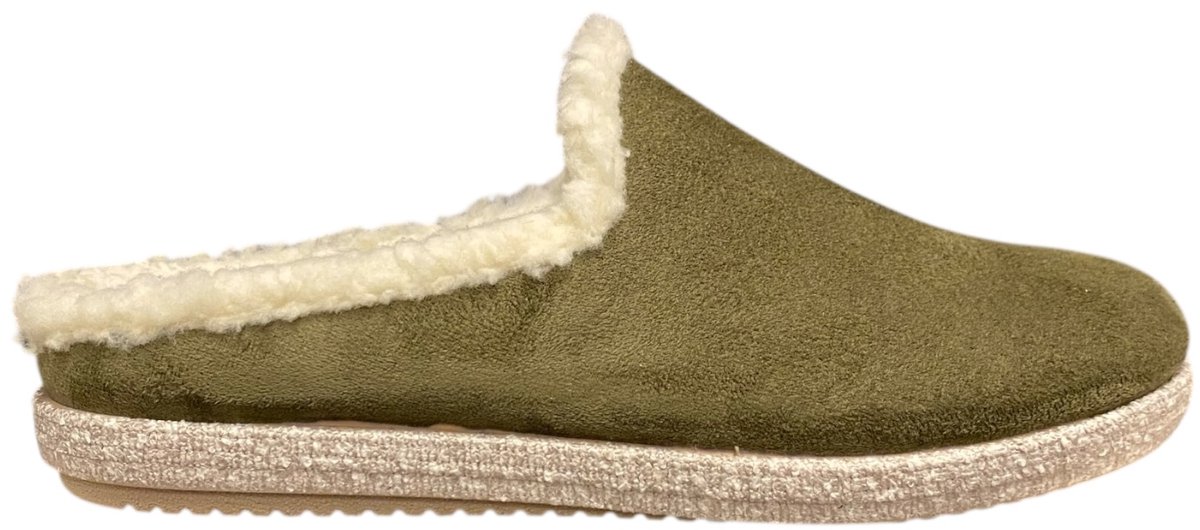 Relax Pantoffel Slipper 25SEE06-02 Kaki Maat 39