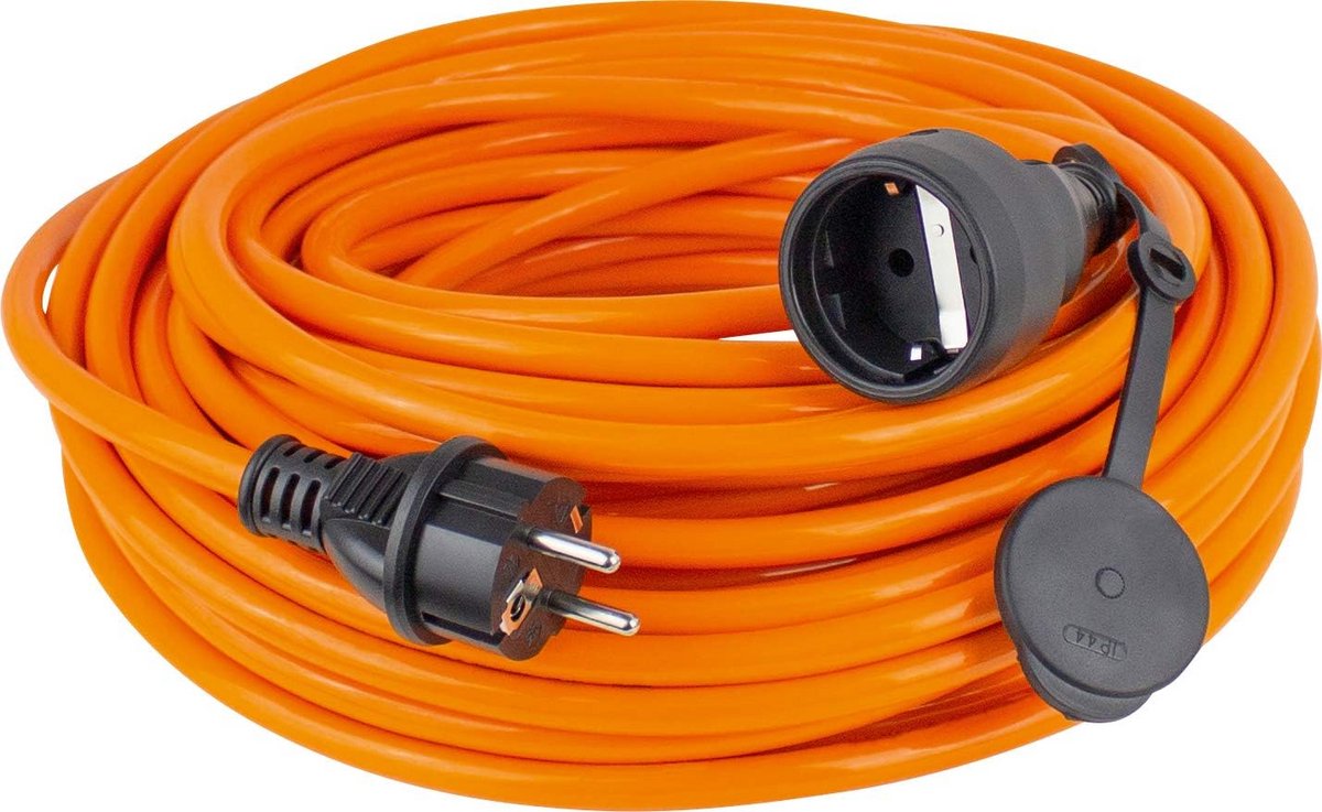 Verlengkabel voor Bouwplaats met Stekker en Stopcontact, IP44, 230 V/16 A, 10 meter