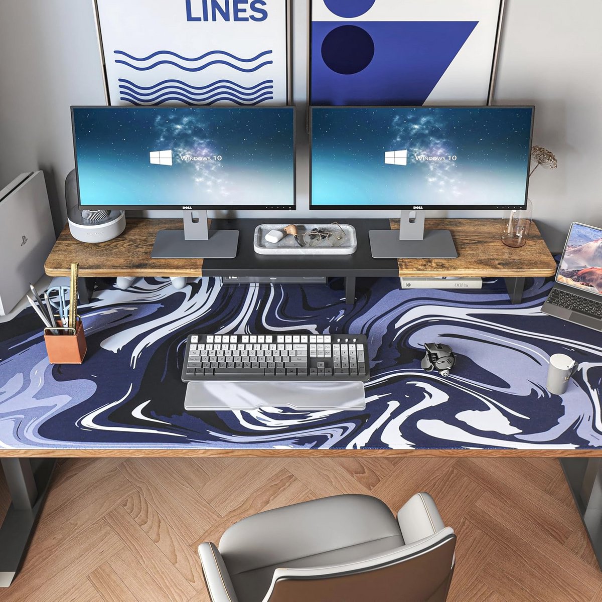 Grote Gaming Muismat 1200 x 600 mm | Antislip Bureauonderlegger voor Betere Nauwkeurigheid en Snelheid