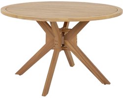 sweeek - Ronde 6-persoons tuintafel van acaciahout - avena