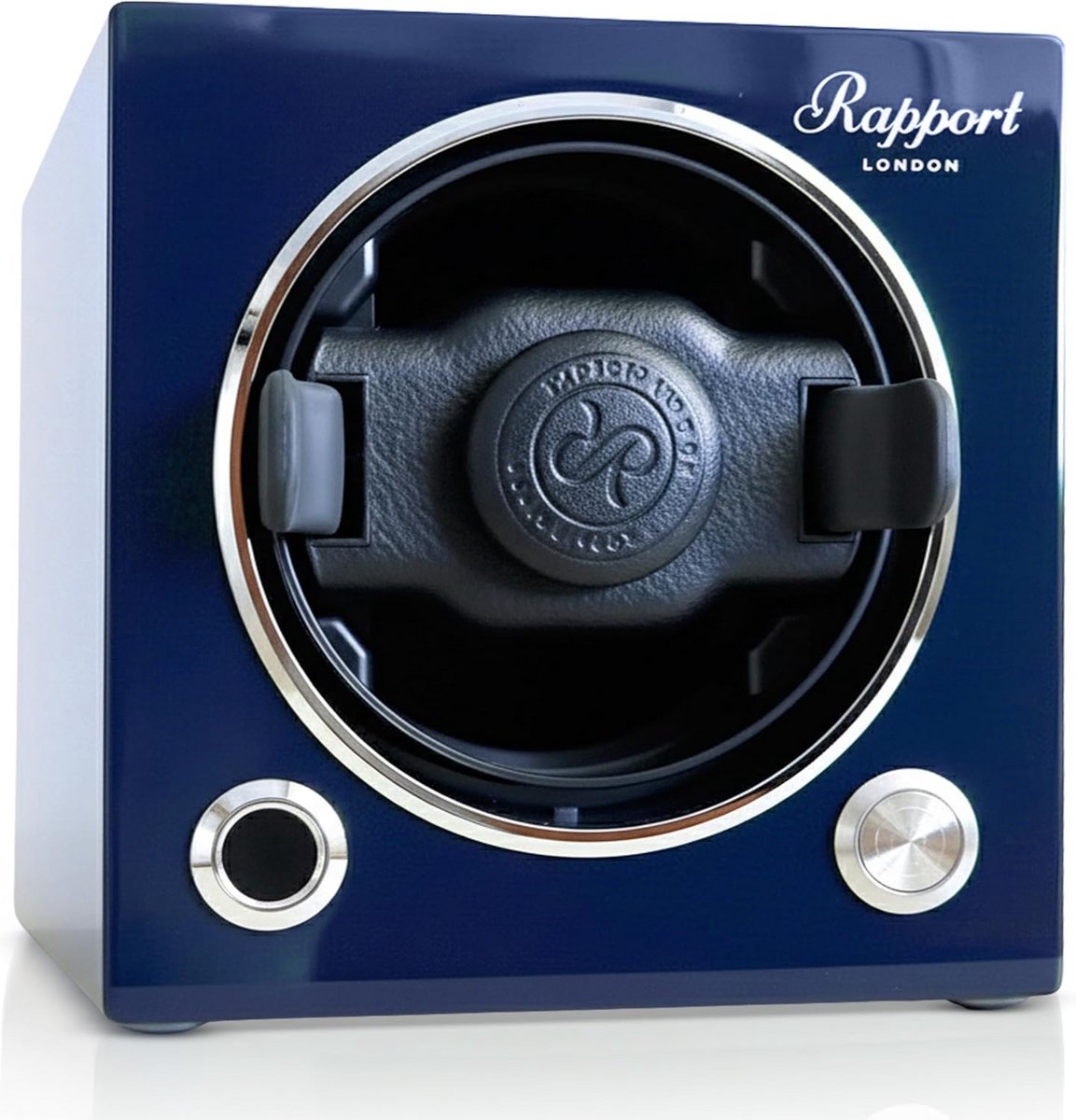 Luxe Kubus Watchwinder Blauw - Handgemaakt Mechanisch Horloge Opwinden