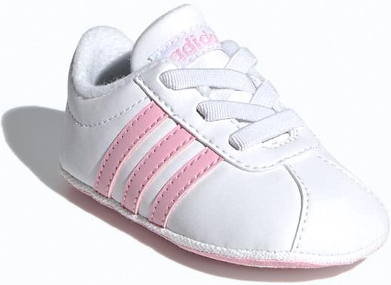 adidas Sneakers - Maat 17 - Meisjes - wit/roze | bol.com