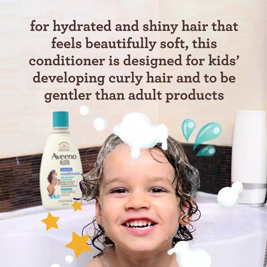 Aveeno Kids Krullende Haarconditioner met Haverextract & Sheaboter - 354 ml van Merkloos — afbeelding 2