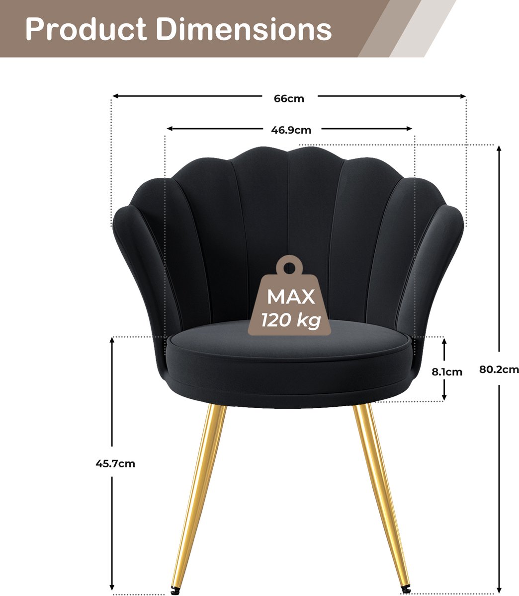 Moderne Moderne Accentstoel Fluwelen Fauteuil - afbeelding 2