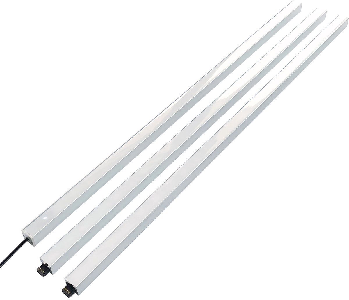 LETT® Koppelbare Keukenverlichting - Dimbaar - 3x60cm - Warm Wit