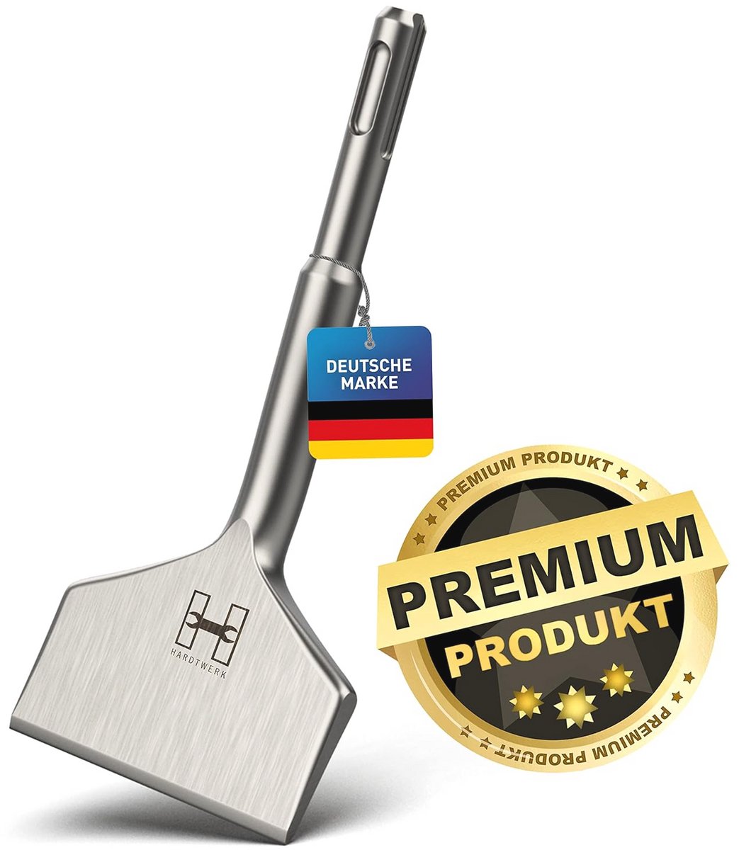 Turbo Tegelbeitel SDS Plus Beitel 165x75 mm - Onbreekbaar & Duurzaam - Platte Beitel voor Hamerboor met Tegel & Tegellijm Verwijdering