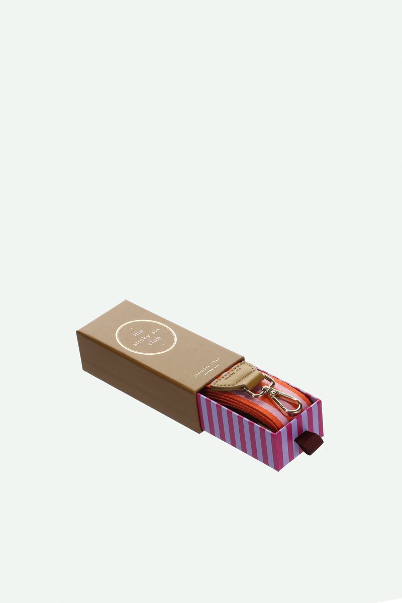 Sticky SIS - schouderband - il sole - sinaasappel orange + dolce pink