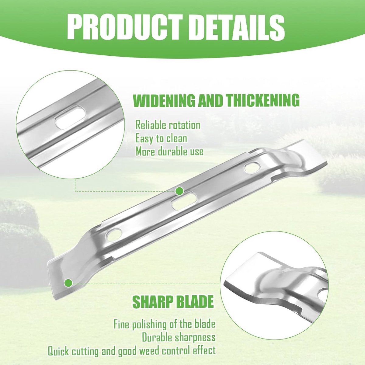 Maaimessen voor Robotmaaiers 2 Stuks Geschikt voor Diverse - afbeelding 2