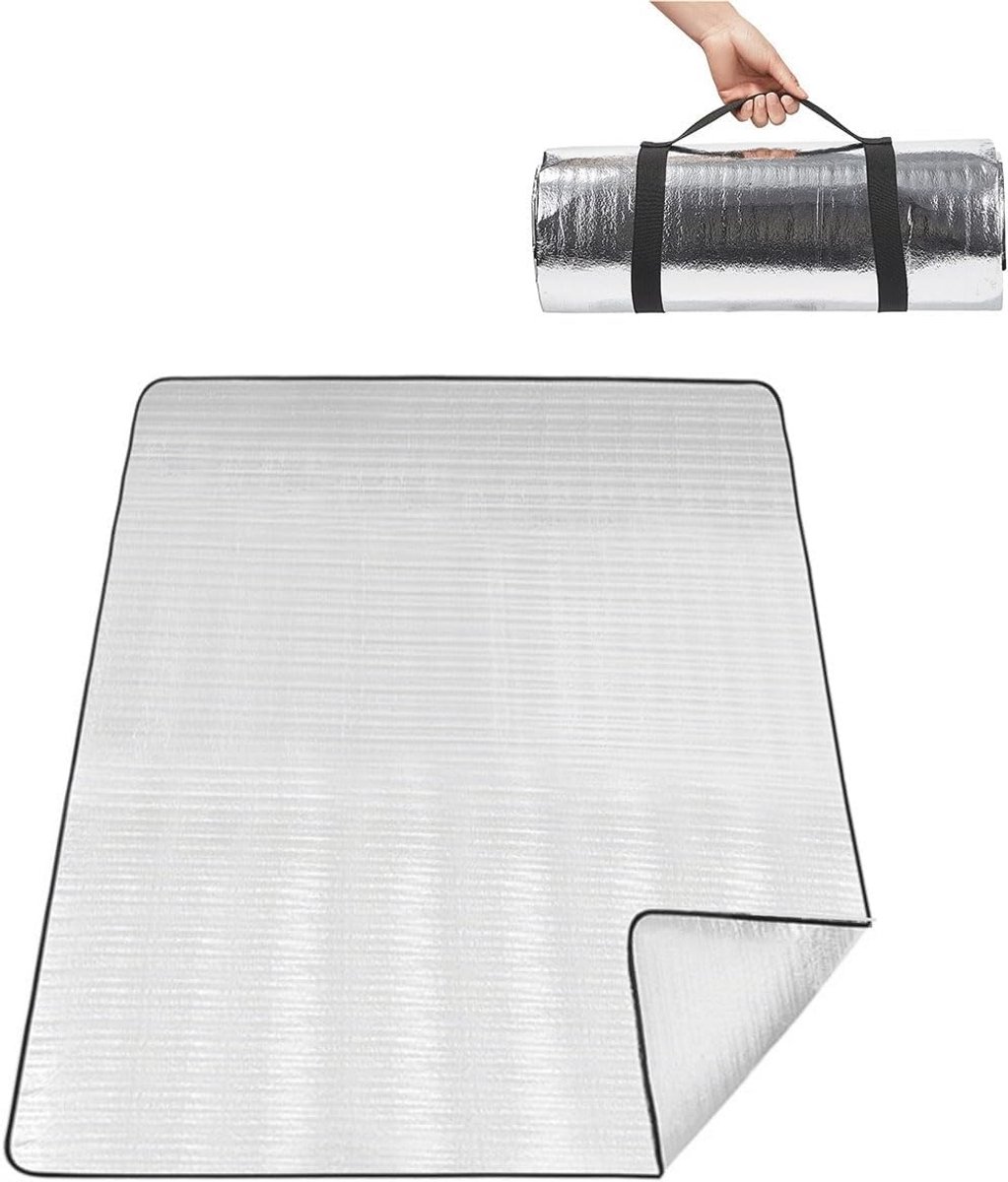 Waterdichte Aluminiumfolie Campingmat - Opvouwbare Schuimfolie Slaapmatras voor Outdoor Activiteiten
