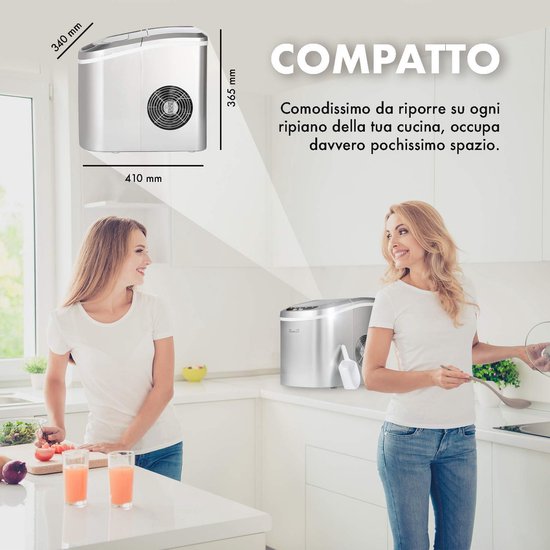 IJsmachine voor 12-15 kg ijsblokjes in 24 uur - Compact en Stil van Merkloos — afbeelding 3