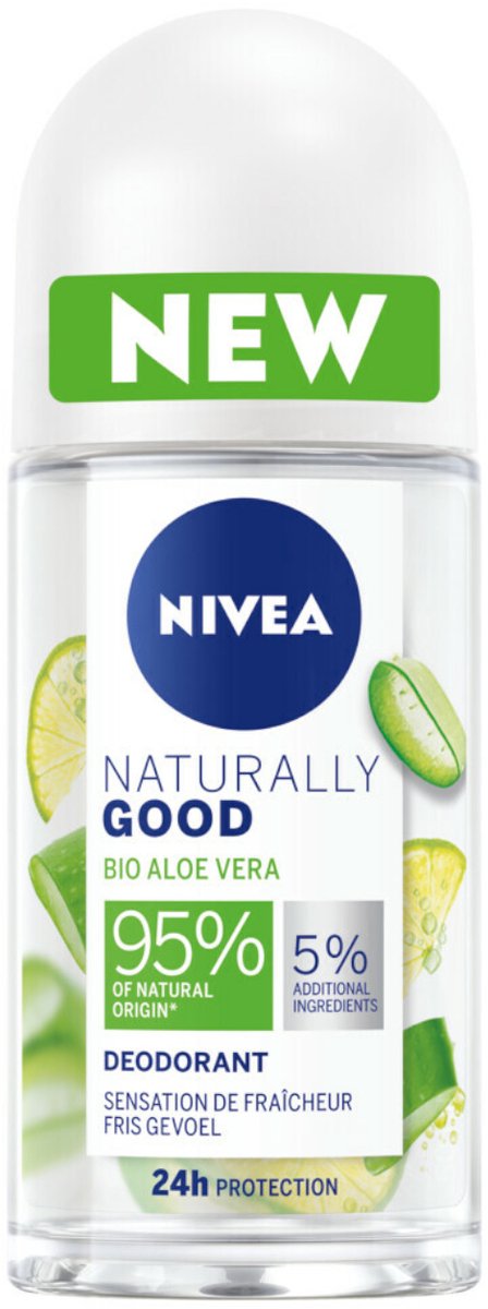 Nivea Naturally Good Bio Aloë Vera Deodorant Roll-On 50ML