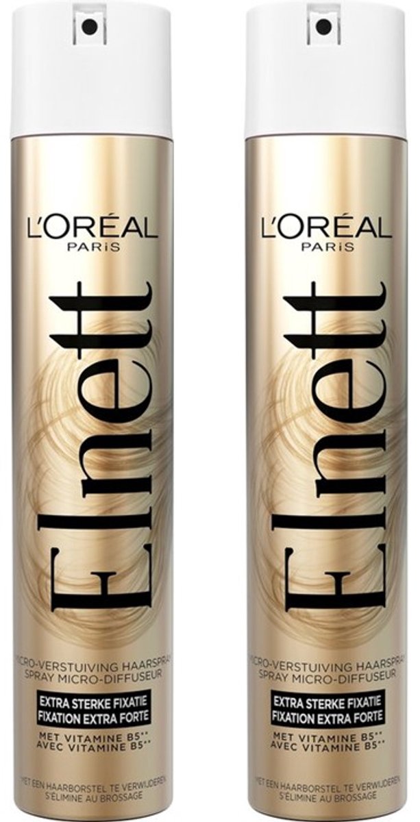 L'Oréal Paris Elnett Satin - Extra Sterke Fixatie Haarlak - 2 x 300 ml